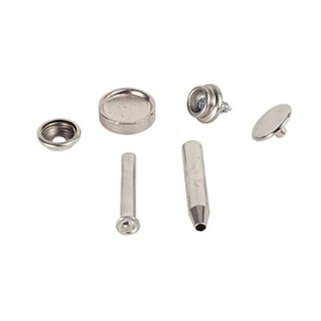 Rv Designer Fabric To Wall Snap Kit-, 6PK R6R-A304